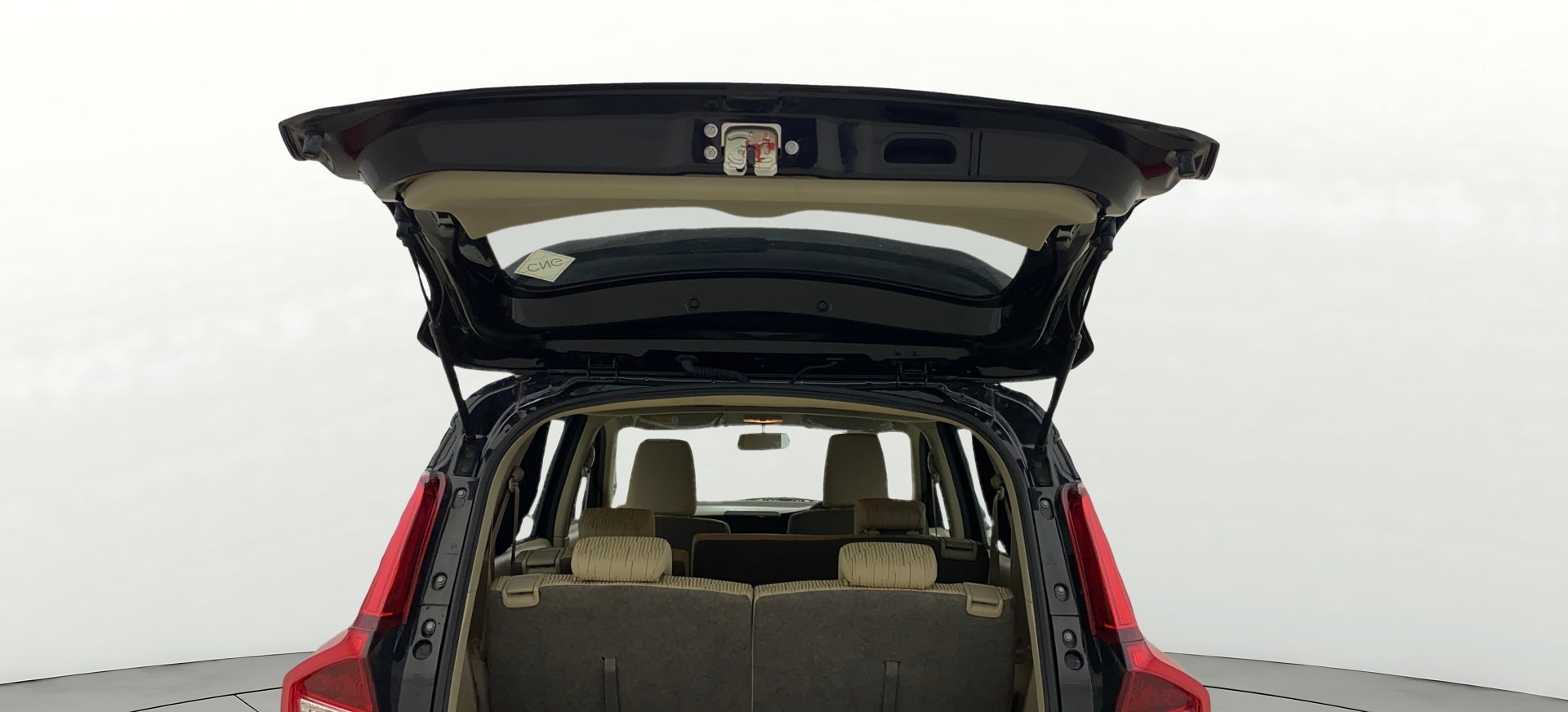 Open boot view of a Maruti Suzuki Ertiga