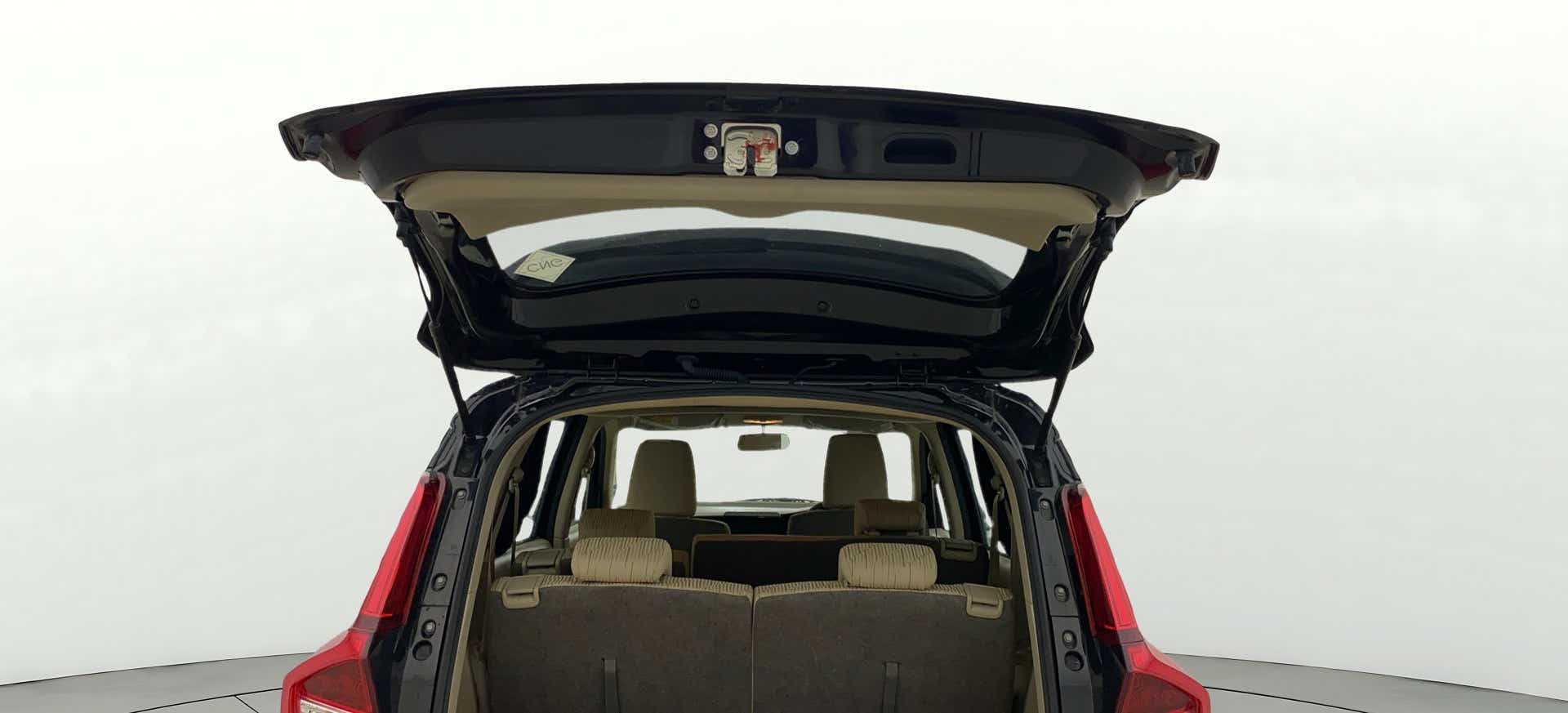 Open boot view of a Maruti Suzuki Ertiga
