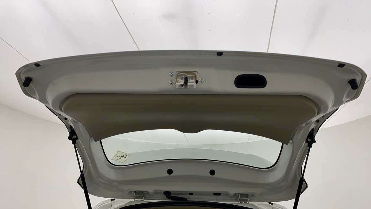 Inside view of the boot lid of a Maruti Suzuki Ertiga