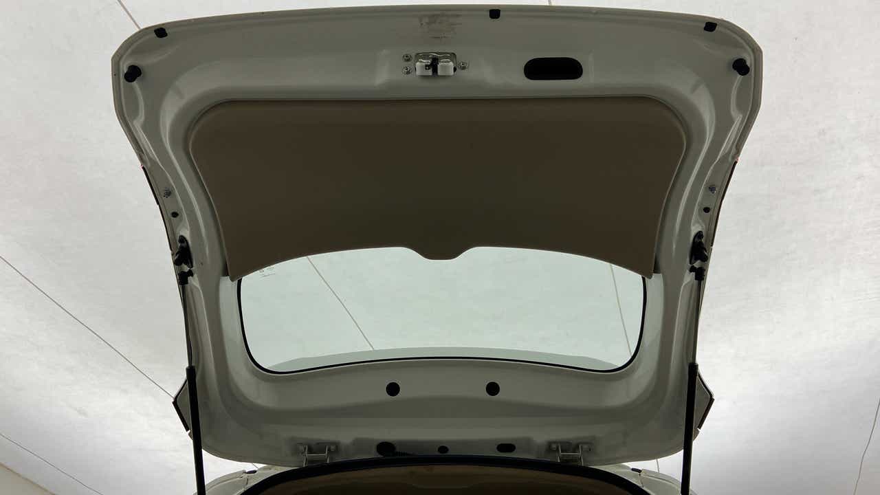 Open tailgate view of a Maruti Suzuki Ertiga