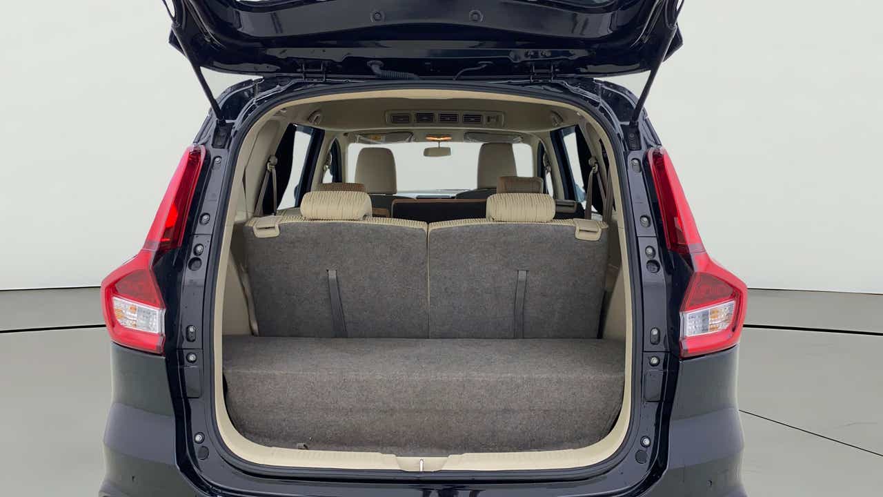 Boot space view of a Maruti Suzuki Ertiga