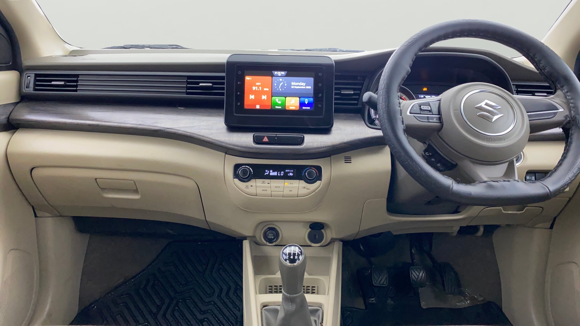 Interior dashboard of a Maruti Suzuki Ertiga