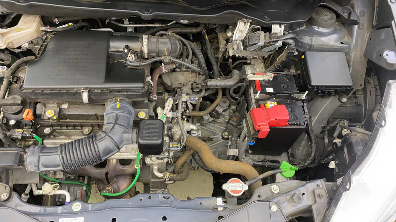 Engine bay of a Maruti Suzuki Ertiga
