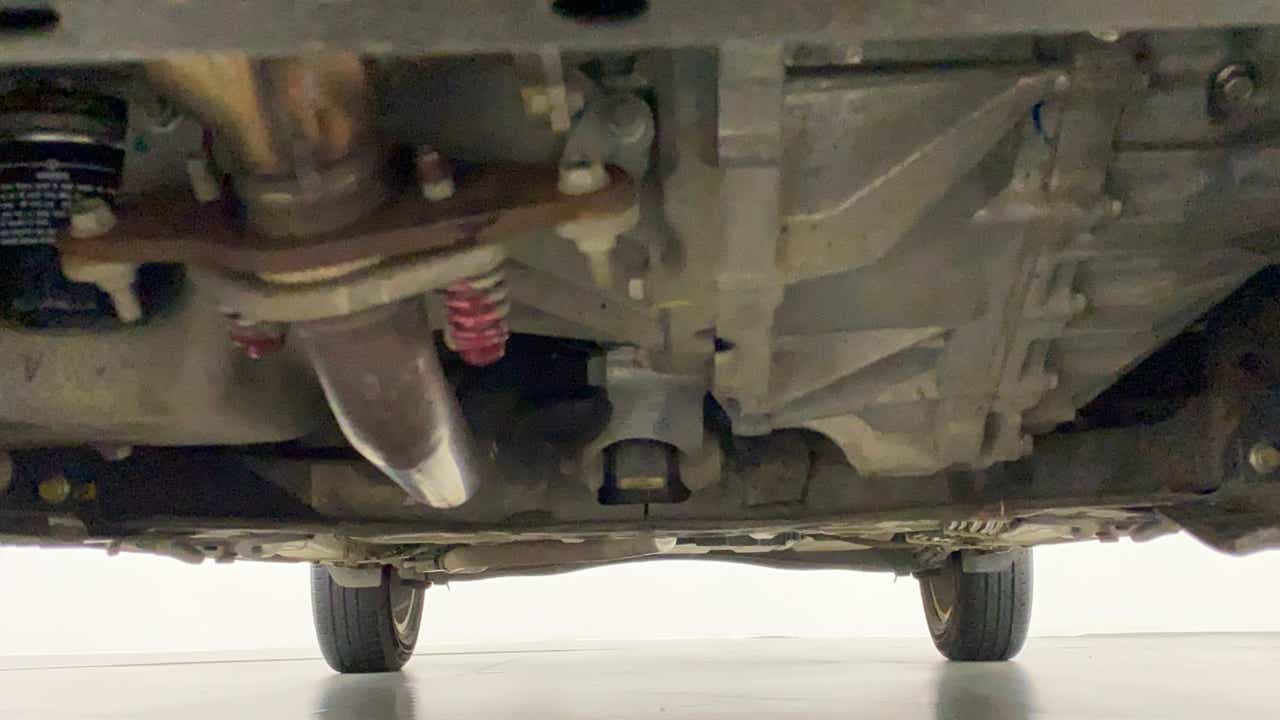 Undercarriage view of a Maruti Suzuki Ertiga