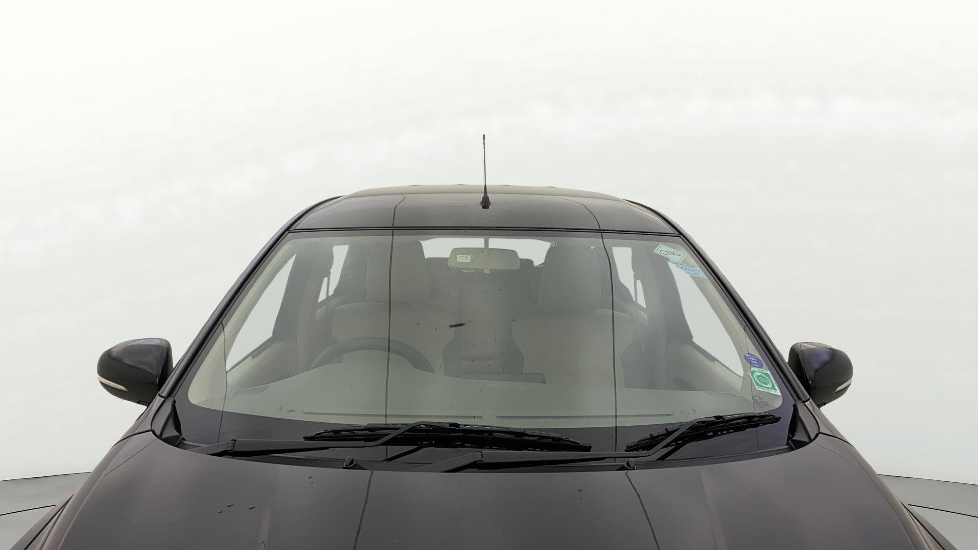 Front windshield view of a Maruti Suzuki Ertiga