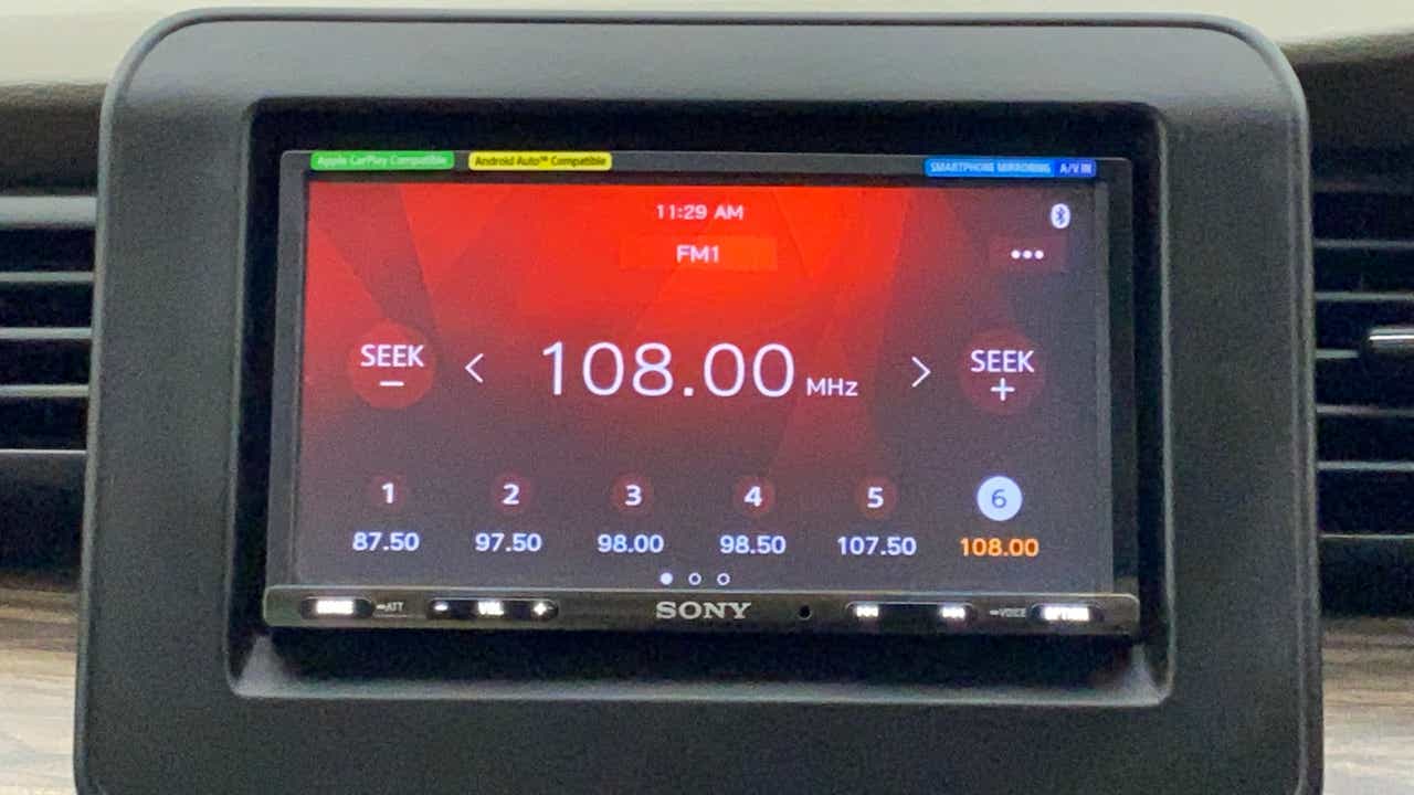Infotainment display of a Maruti Suzuki Ertiga