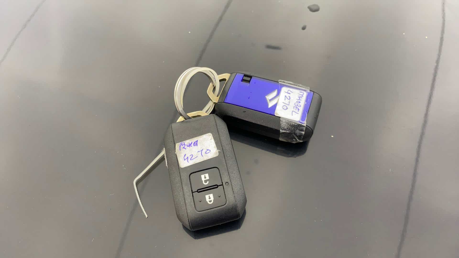Car key fobs of a Maruti Suzuki Ertiga