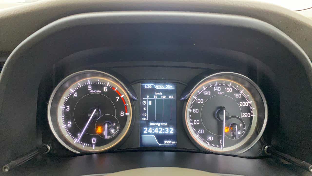 Instrument cluster of a Maruti Suzuki Ertiga