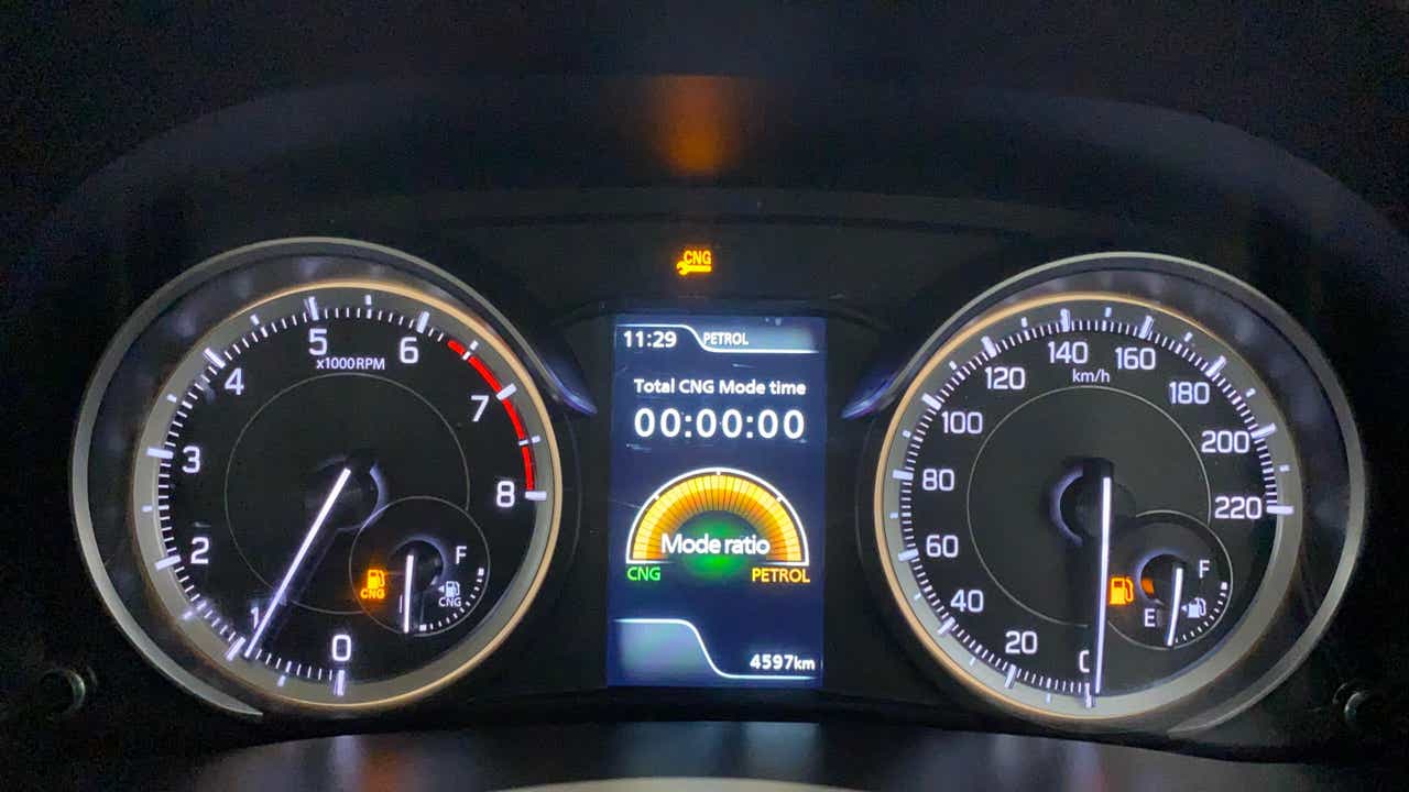 Instrument cluster of a Maruti Suzuki Ertiga