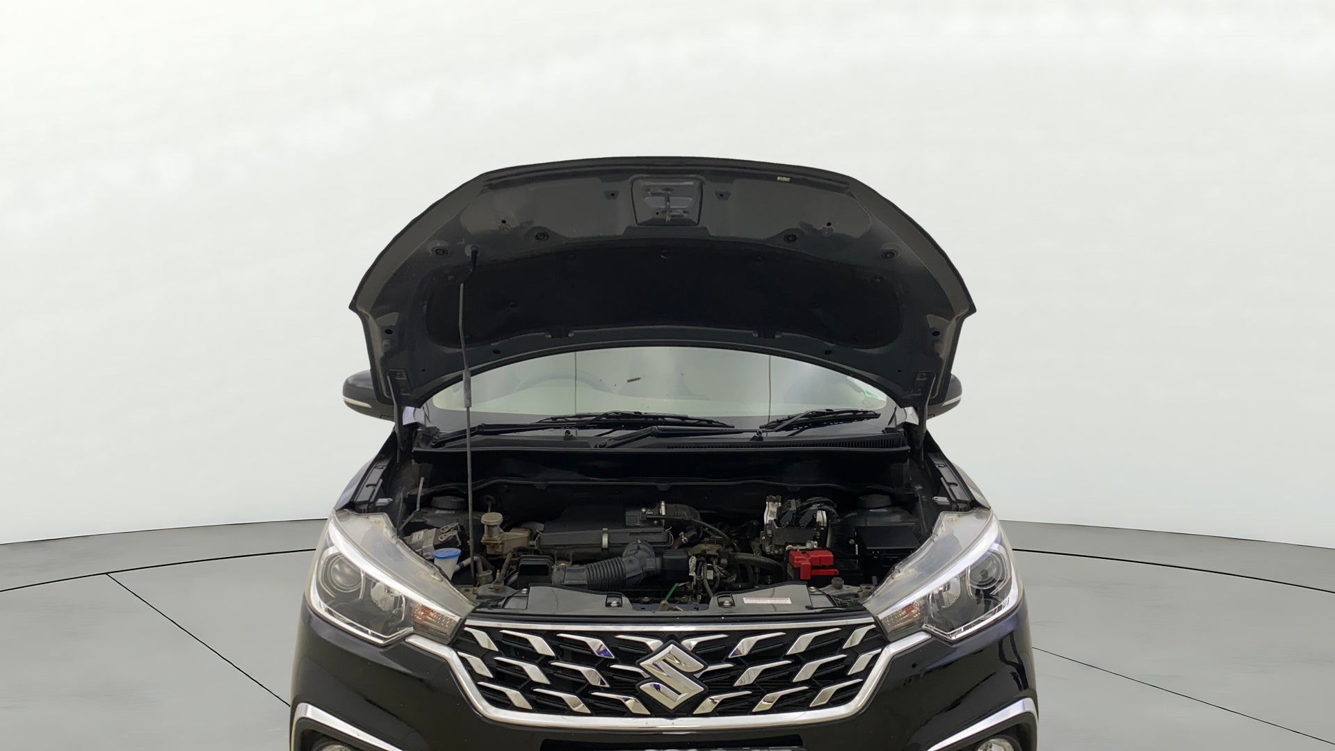Engine bay of a Maruti Suzuki Ertiga