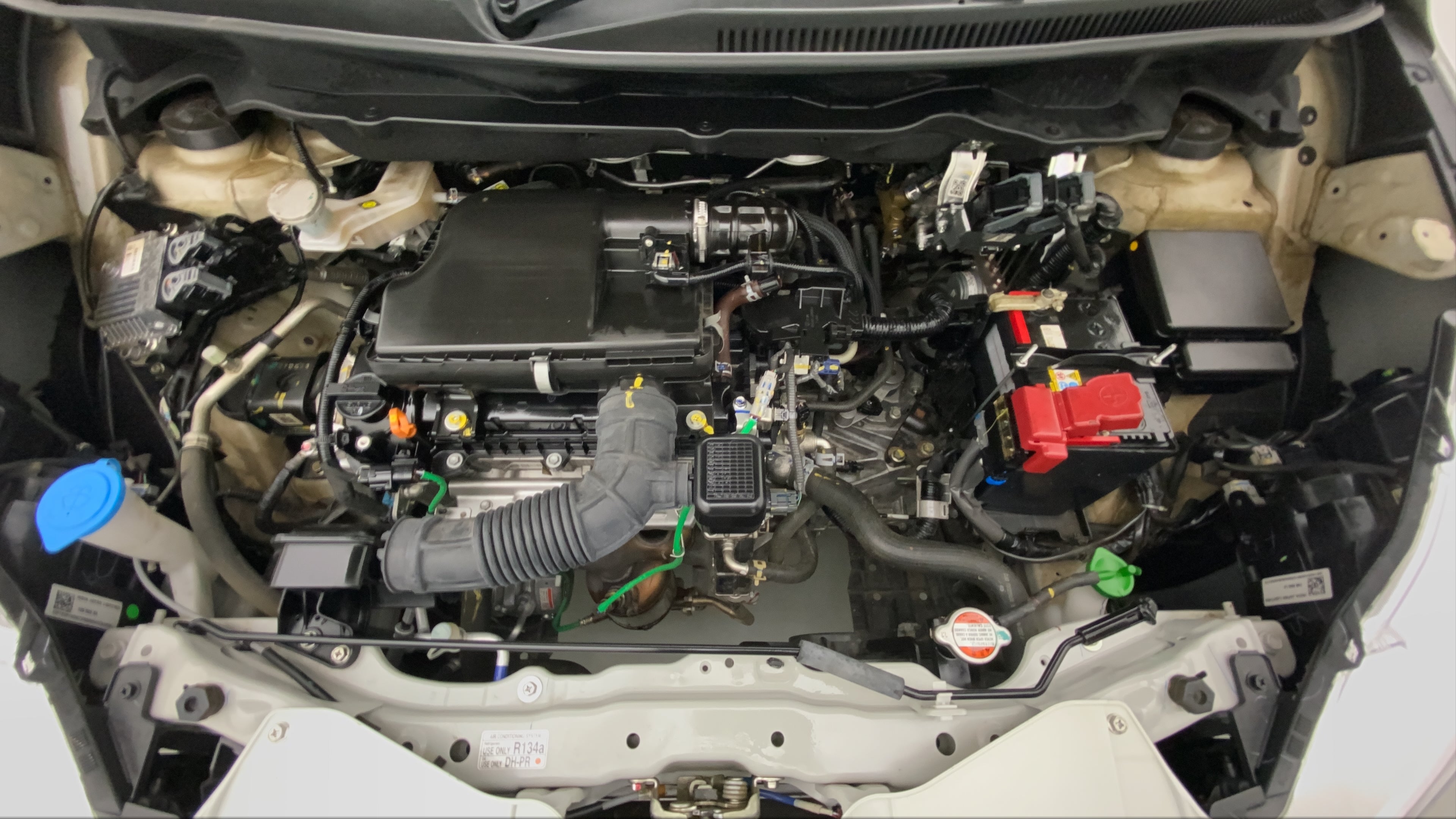 Engine bay of a Maruti Suzuki Ertiga