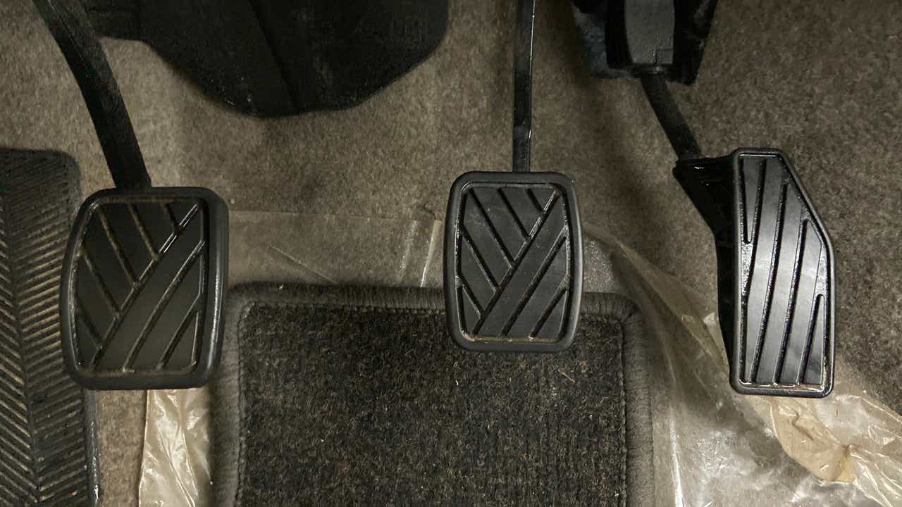 Foot pedals of a Maruti Suzuki Ertiga