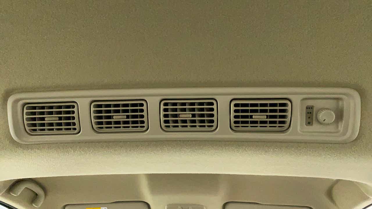 Roof air conditioning vents of a Maruti Suzuki Ertiga