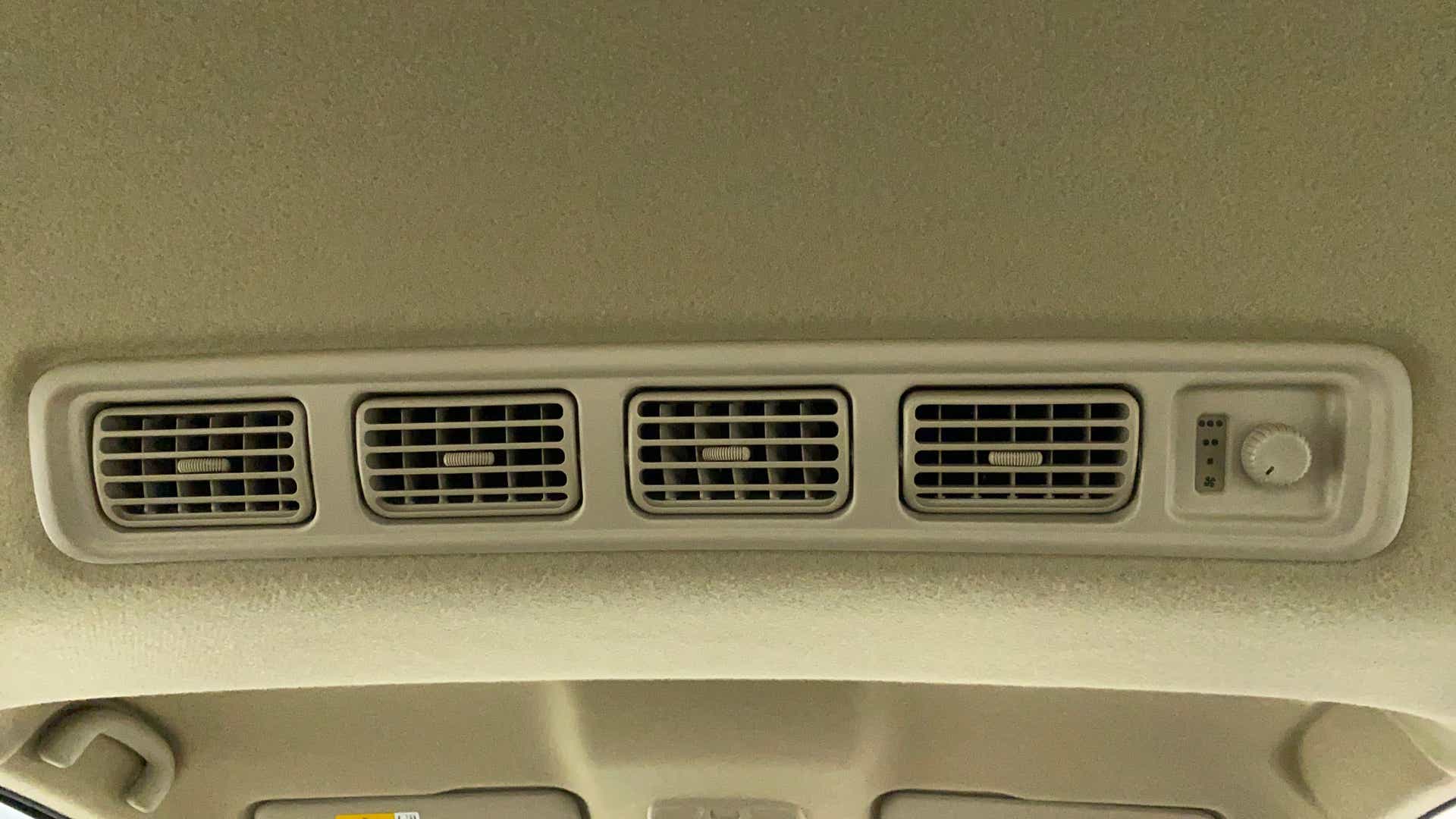 Roof air conditioning vents of a Maruti Suzuki Ertiga