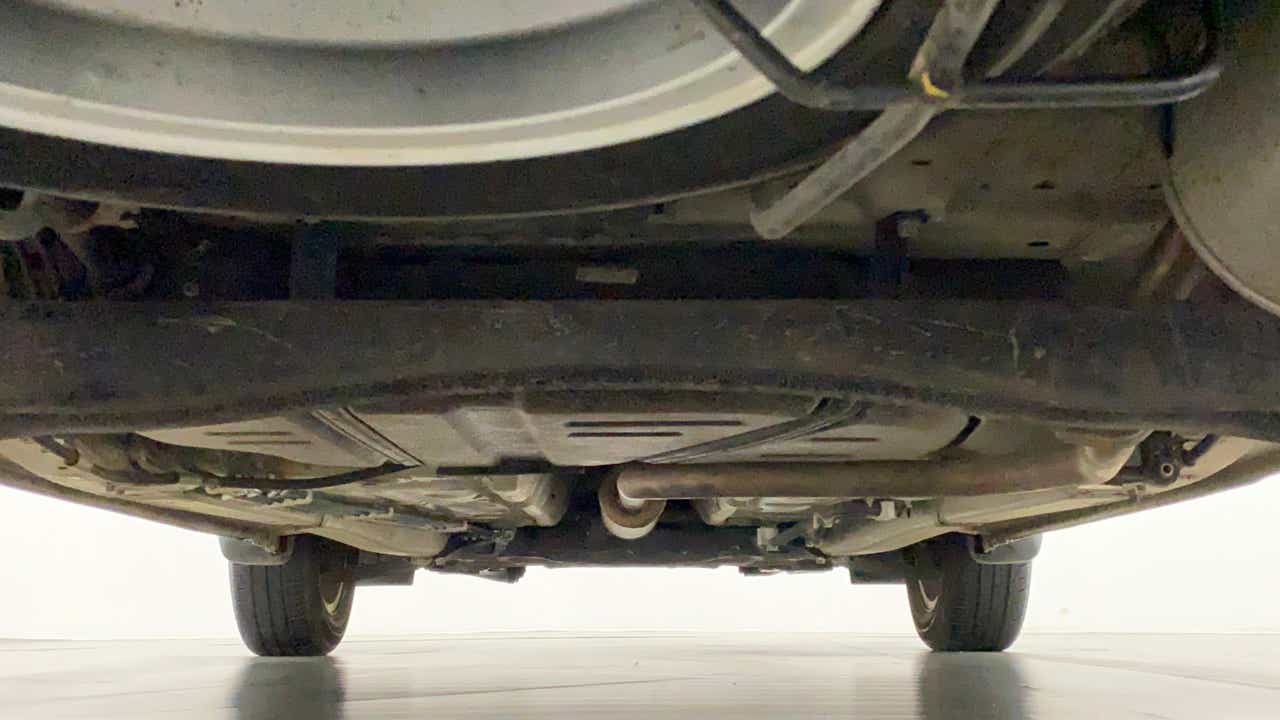 Undercarriage view of a Maruti Suzuki Ertiga