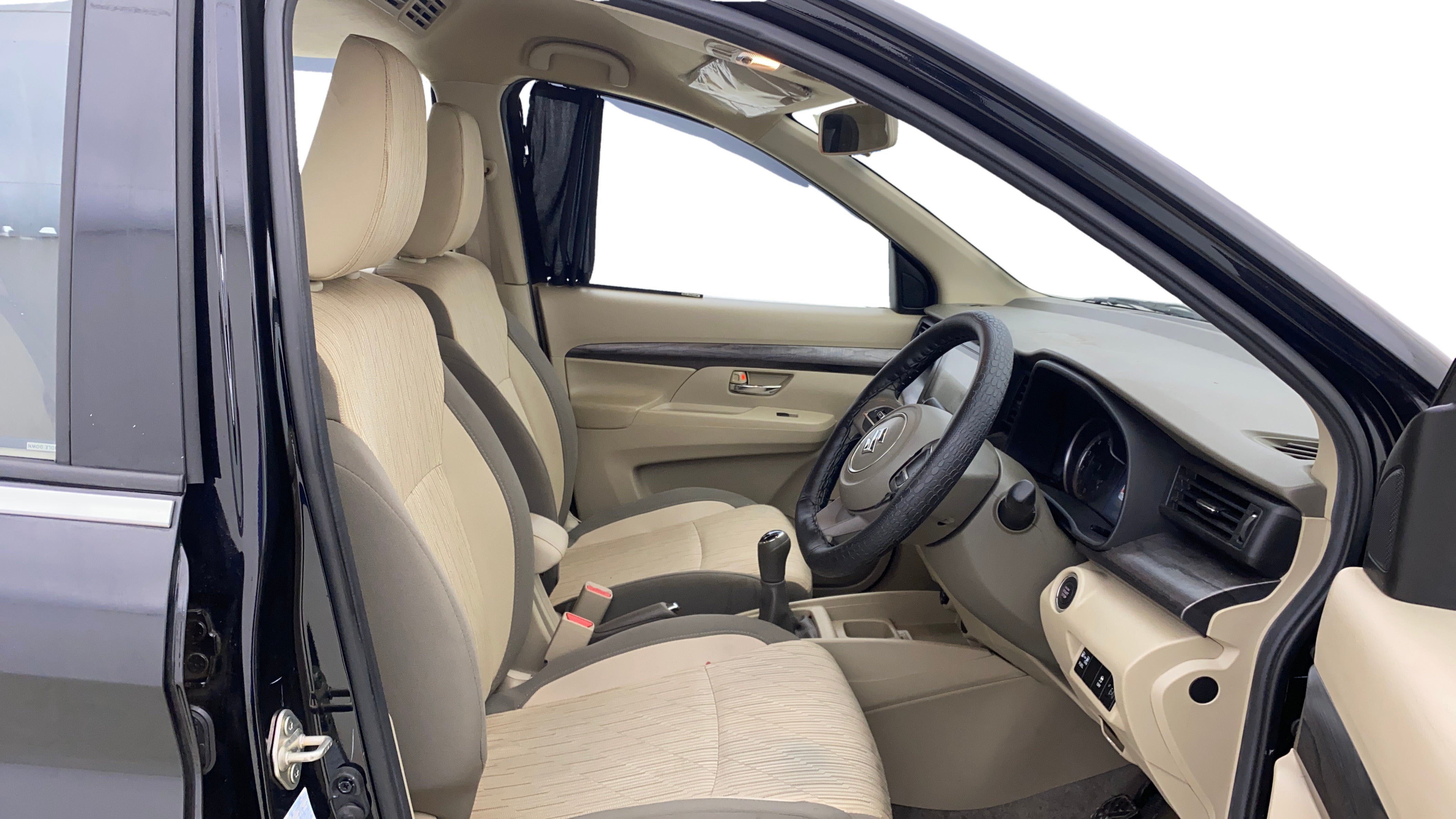 Front interior view of a Maruti Suzuki Ertiga