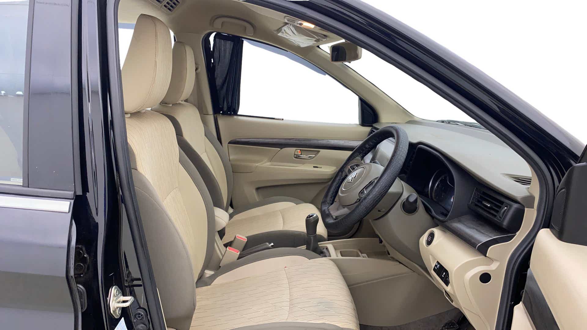 Front interior view of a Maruti Suzuki Ertiga