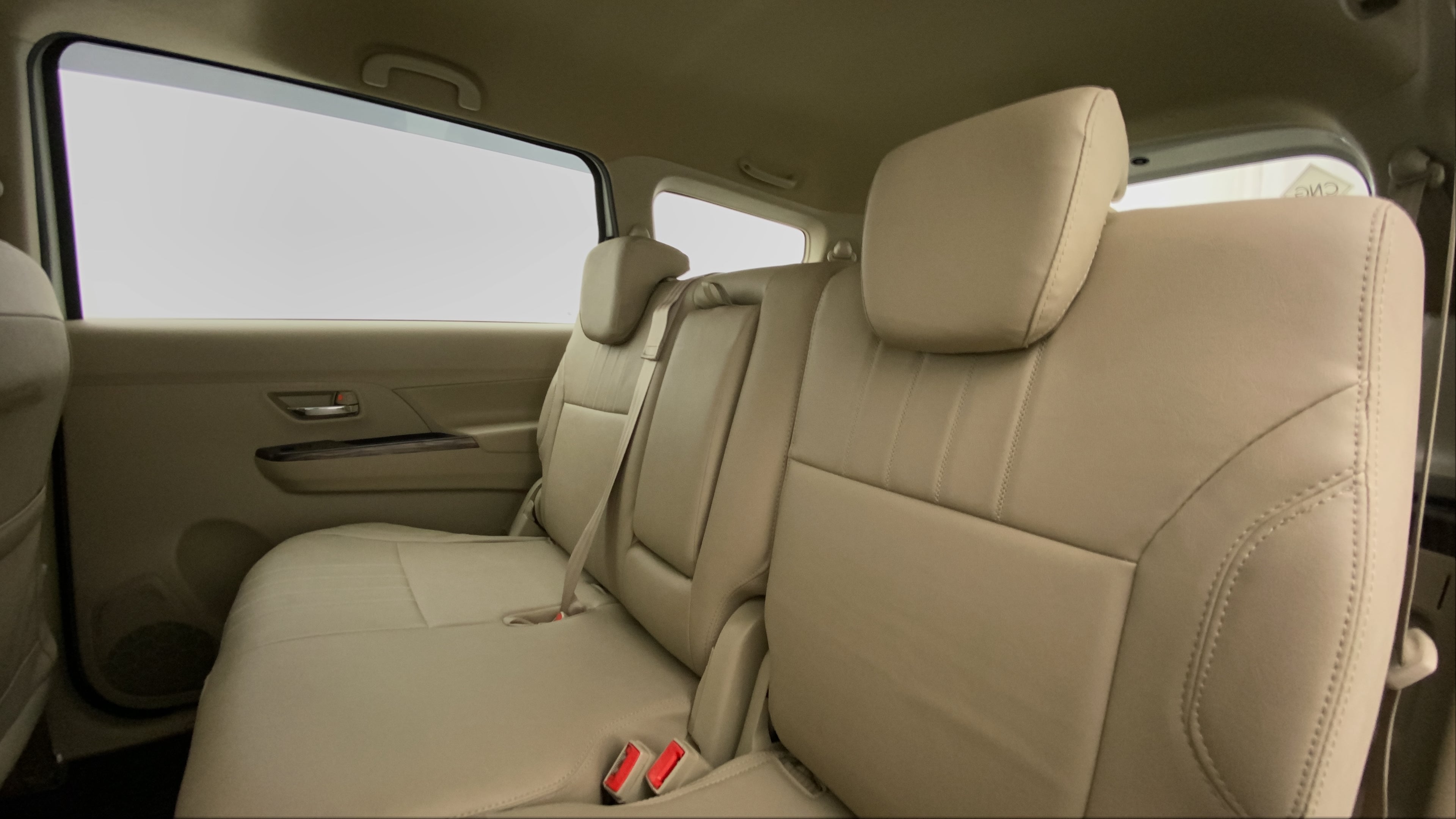 Rear seat view of a Maruti Suzuki Ertiga