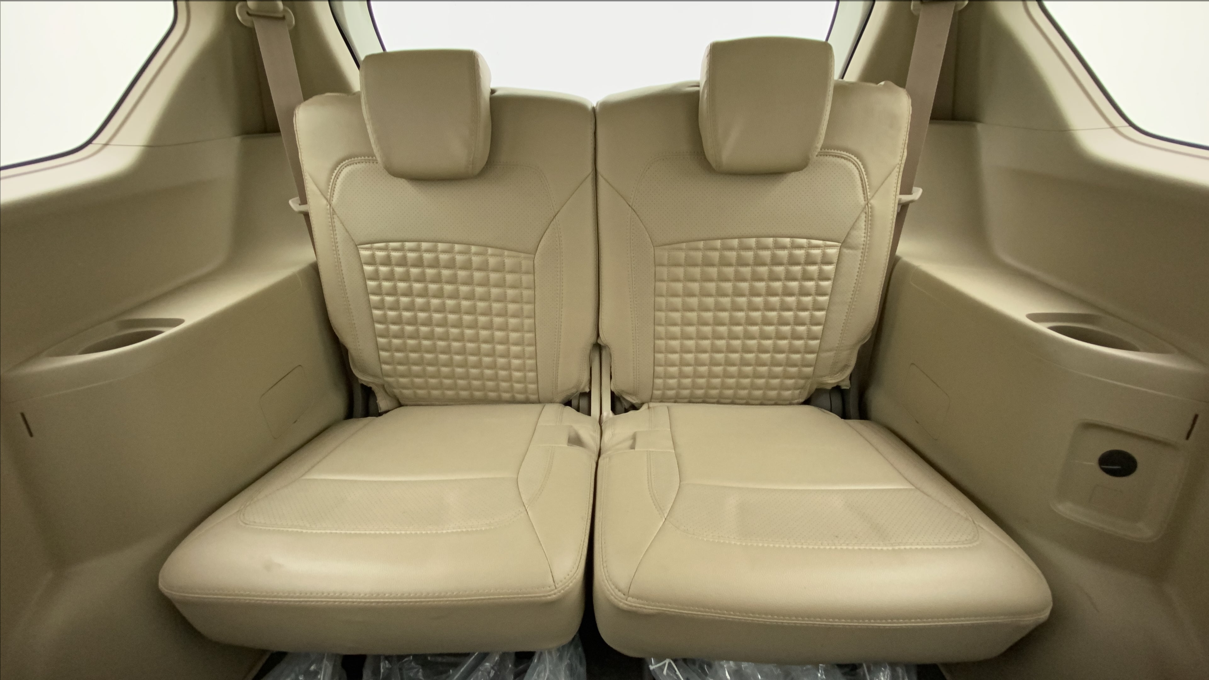 Rear seat view of a Maruti Suzuki Ertiga