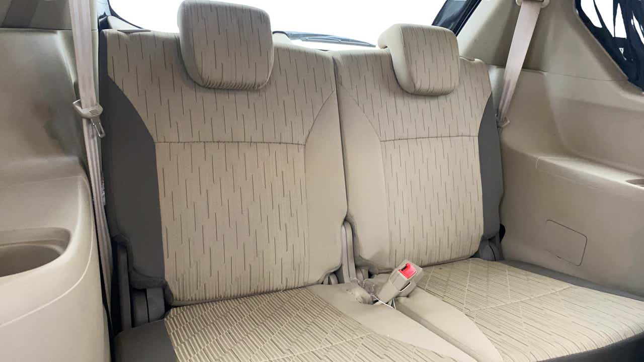 Rear seat view of a Maruti Suzuki Ertiga
