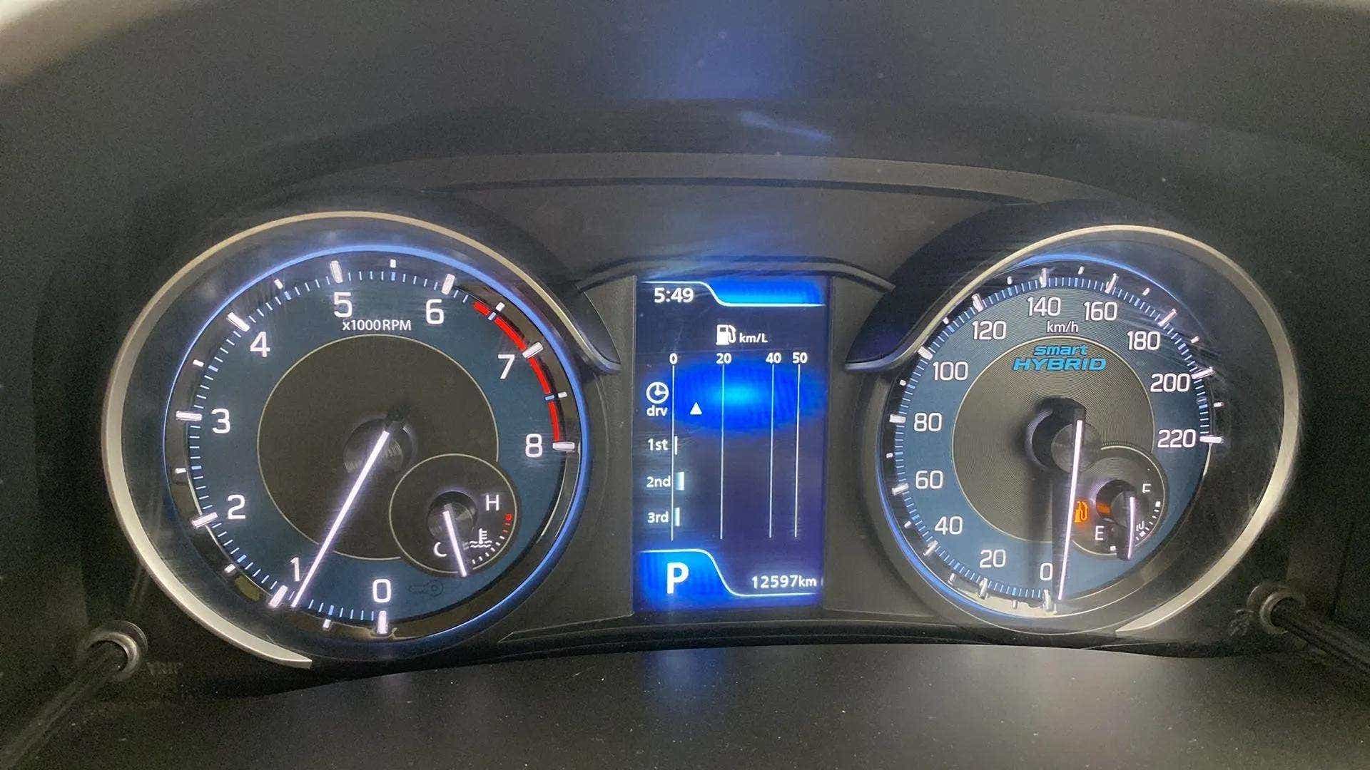 Instrument cluster of a Maruti Suzuki Ertiga