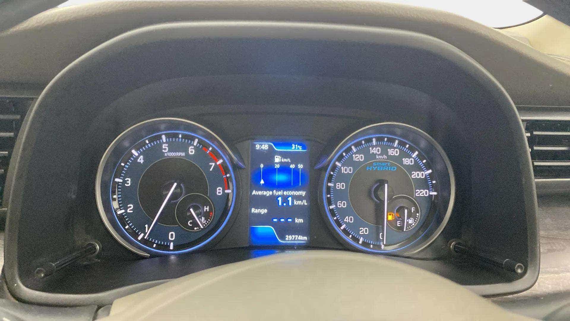 Instrument cluster of a Maruti Suzuki Ertiga