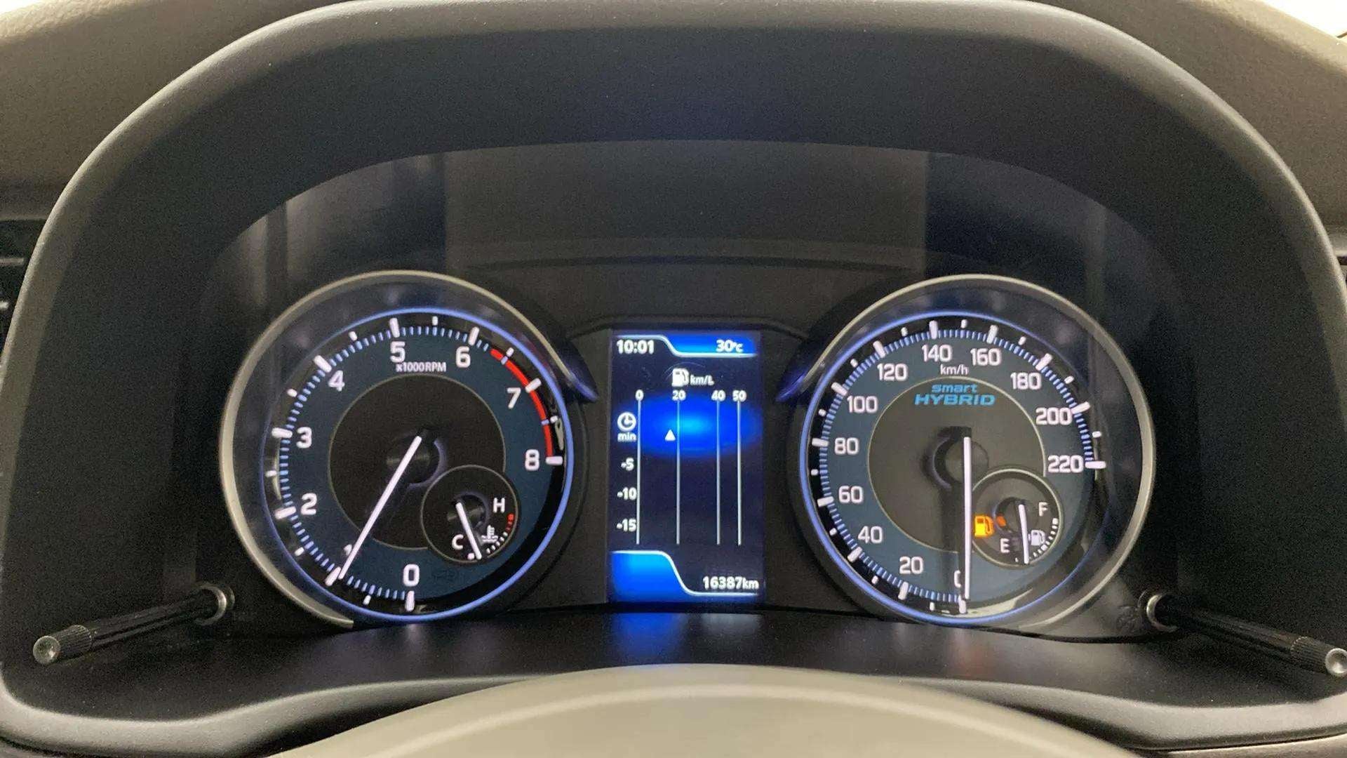 Instrument cluster of a Maruti Suzuki Ertiga