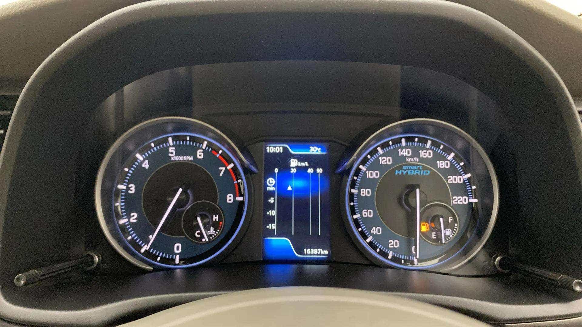 Instrument cluster of a Maruti Suzuki Ertiga