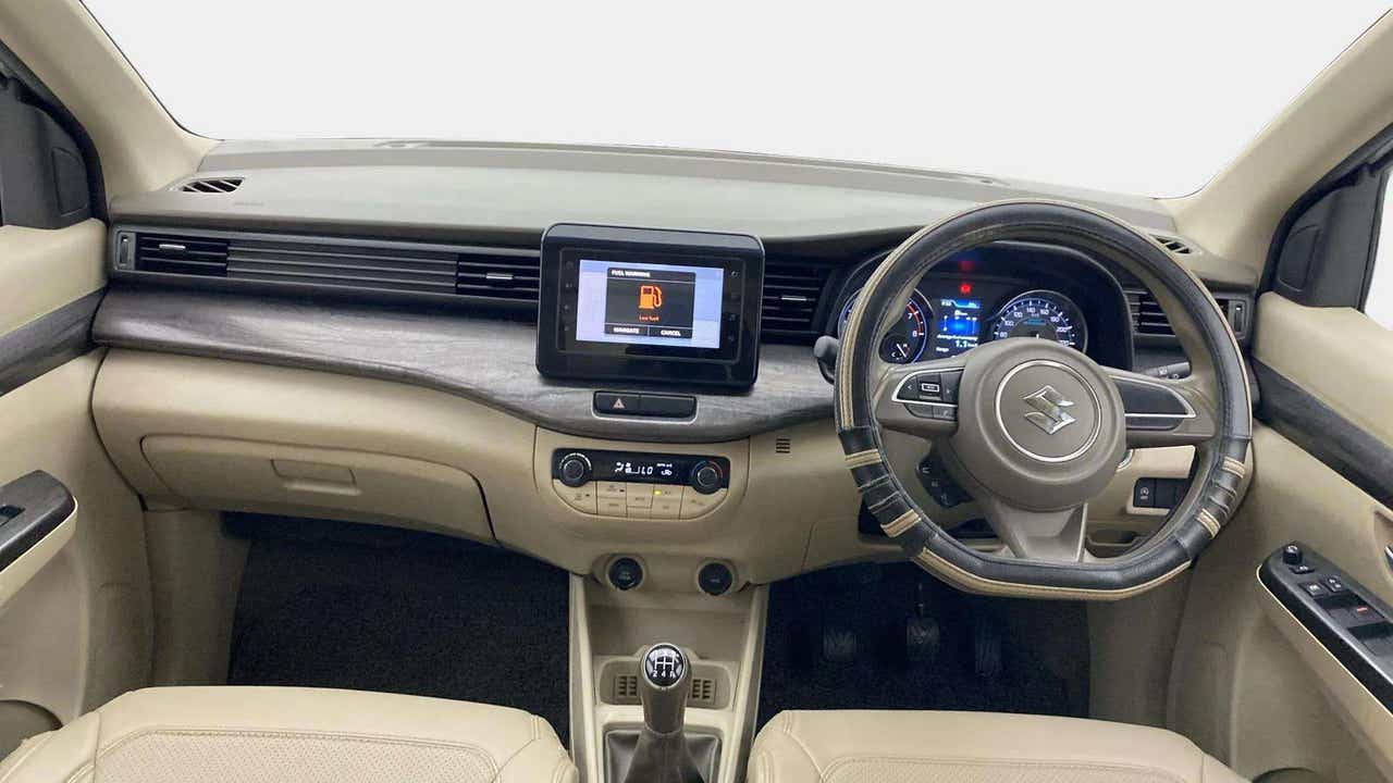 Interior dashboard of a Maruti Suzuki Ertiga