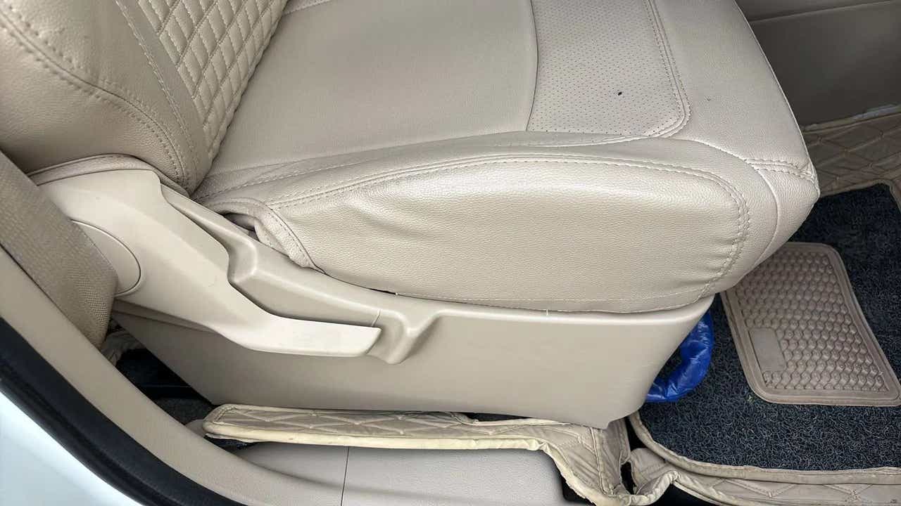 Front seat close-up of a Maruti Suzuki Ertiga