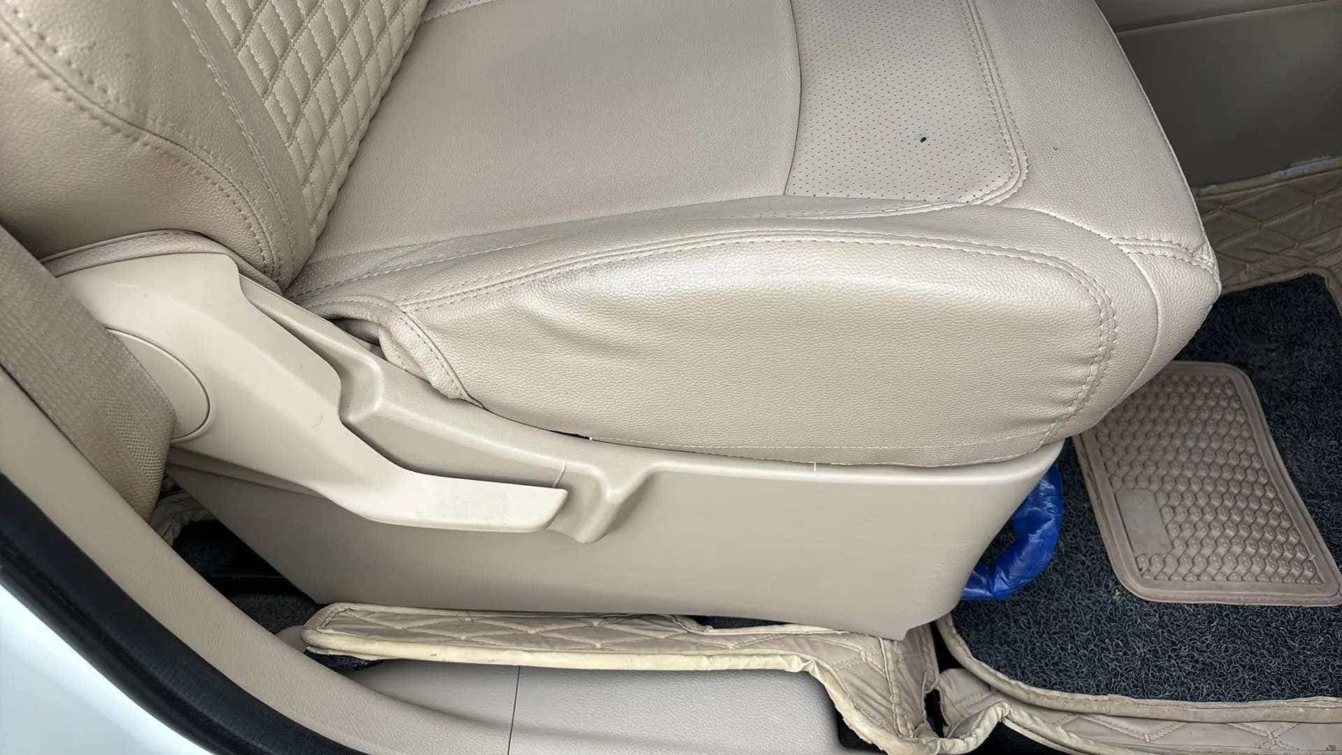 Front seat close-up of a Maruti Suzuki Ertiga