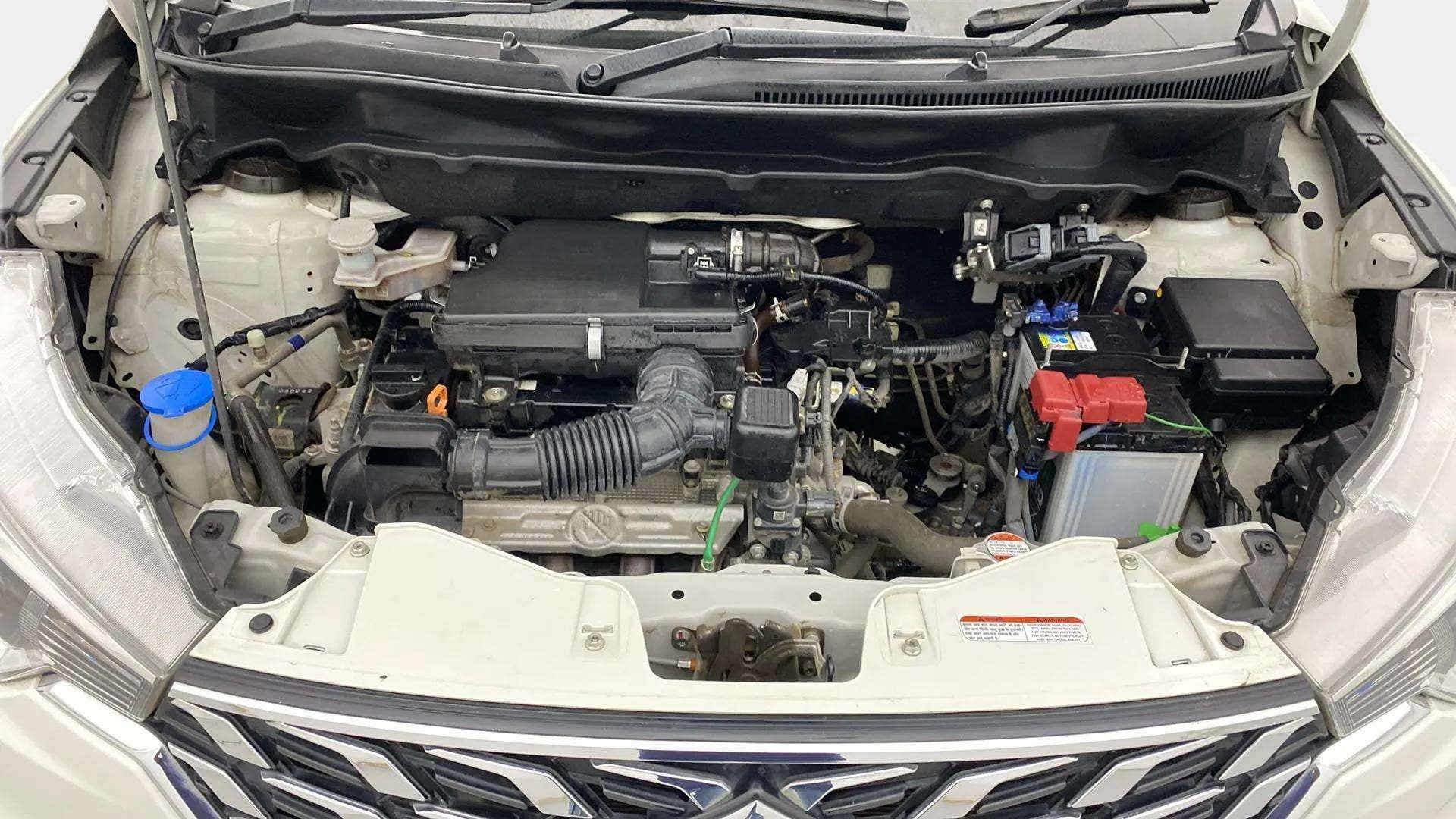 Engine bay of a Maruti Suzuki Ertiga