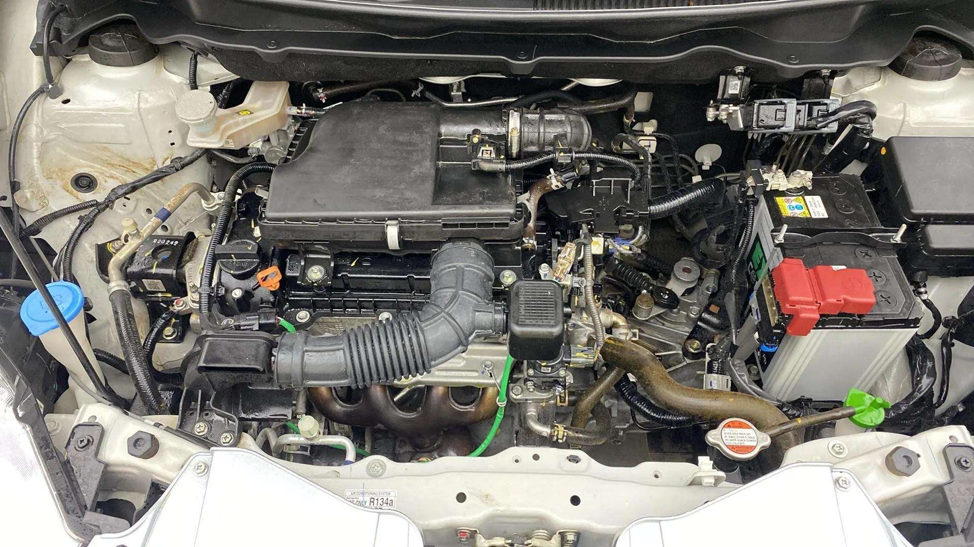 Engine bay of a Maruti Suzuki Ertiga