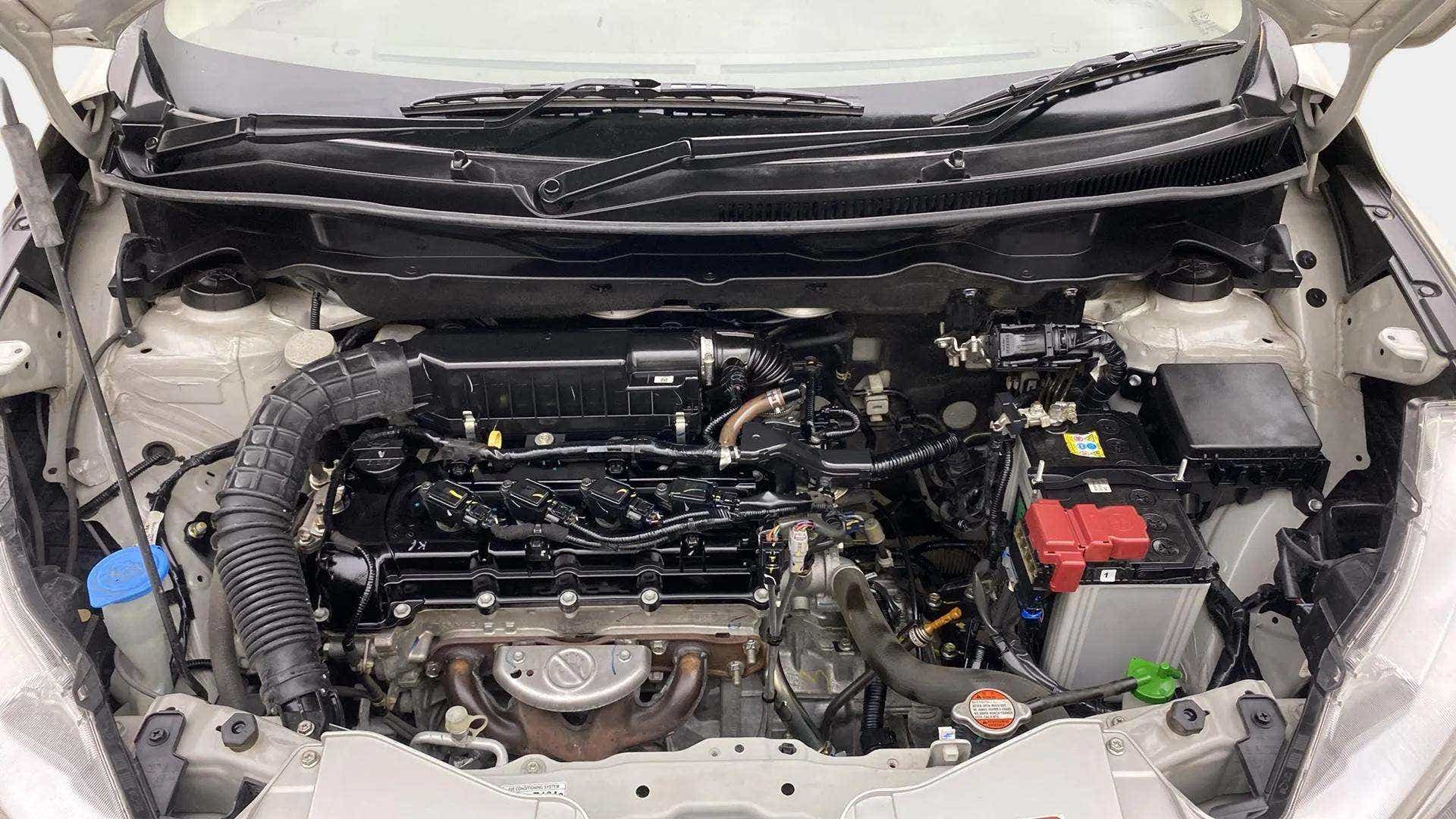 Engine bay of a Maruti Suzuki Ertiga
