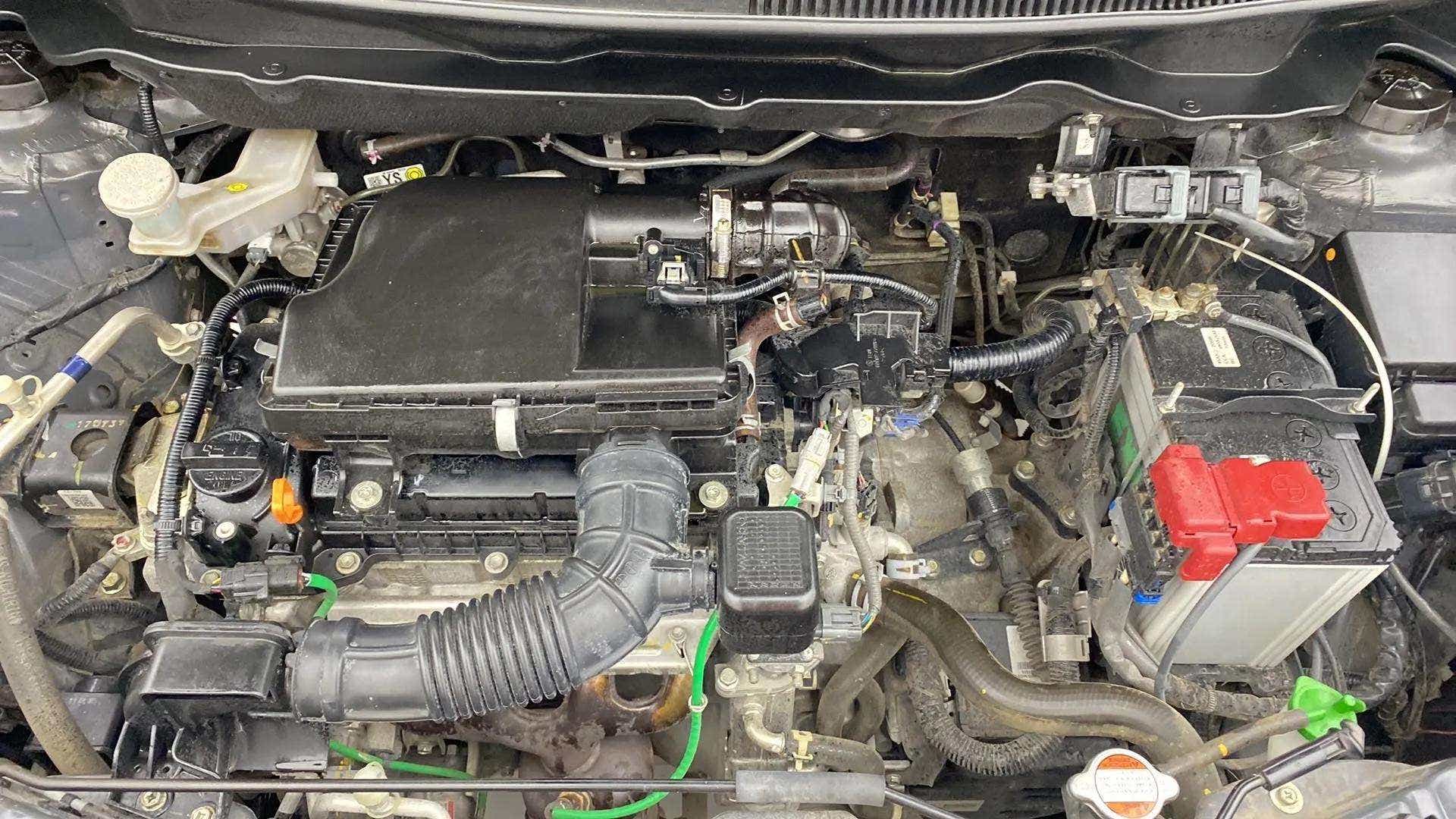 Engine bay of a Maruti Suzuki Ertiga