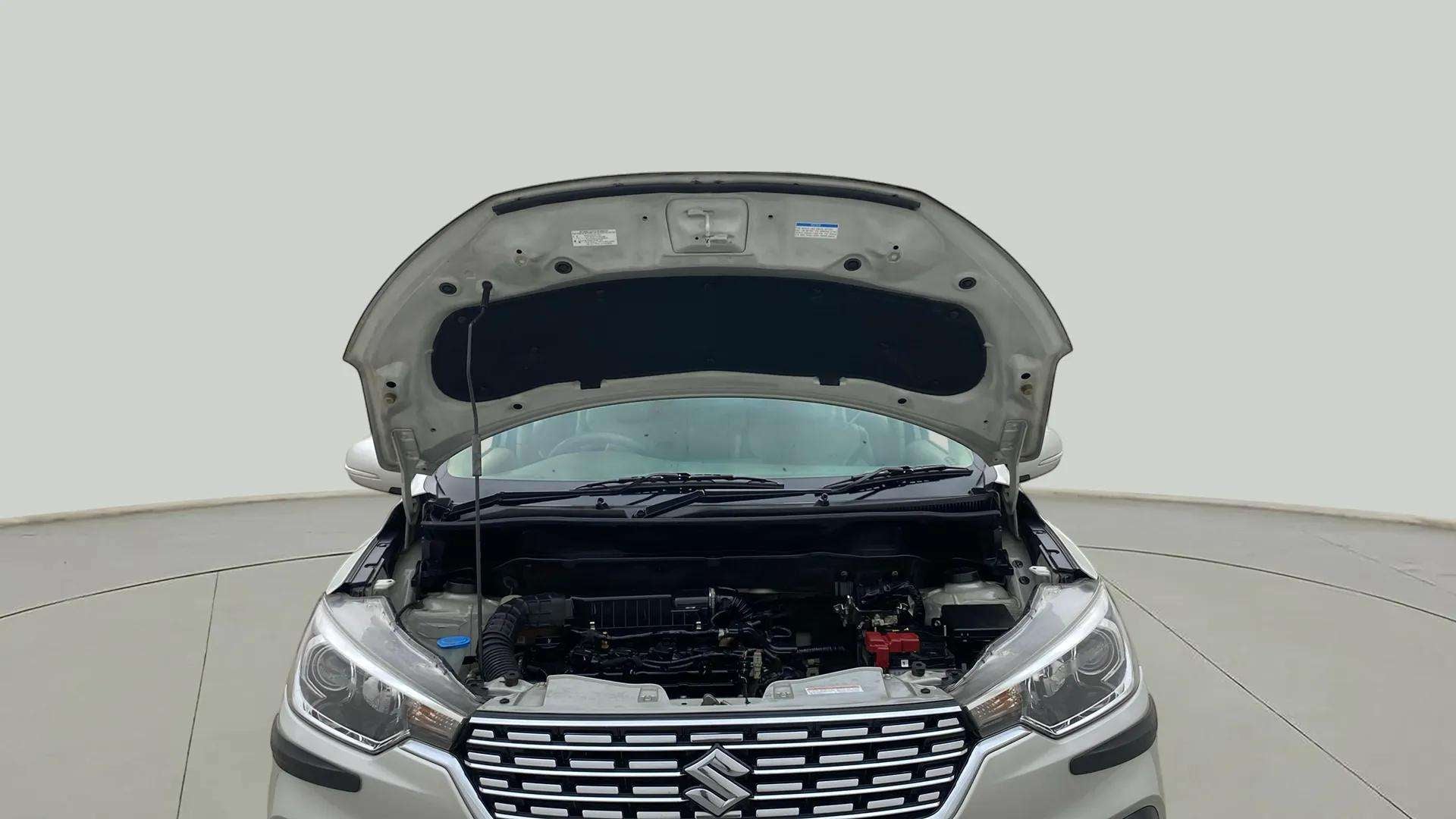 Engine bay view of a Maruti Suzuki Ertiga