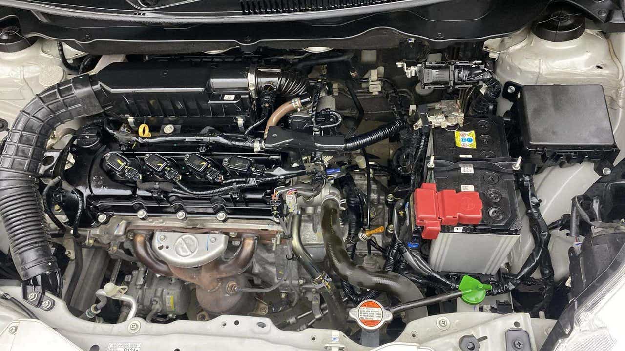 Engine bay of a Maruti Suzuki Ertiga