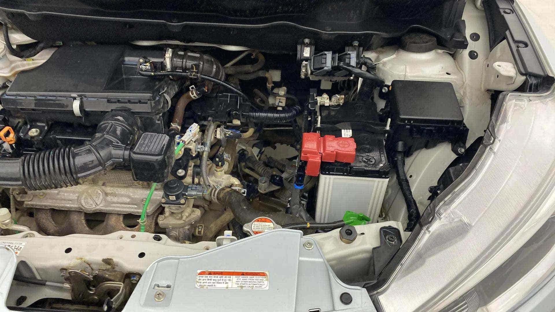 Engine bay of a Maruti Suzuki Ertiga