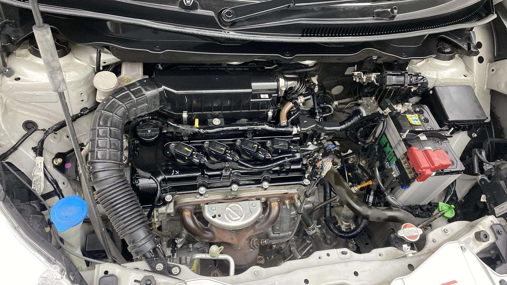 Engine bay of a Maruti Suzuki Ertiga