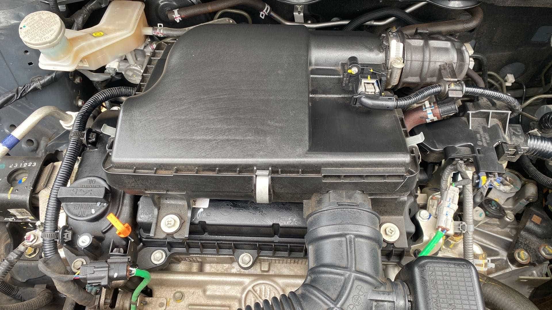 Engine bay of a Maruti Suzuki Ertiga