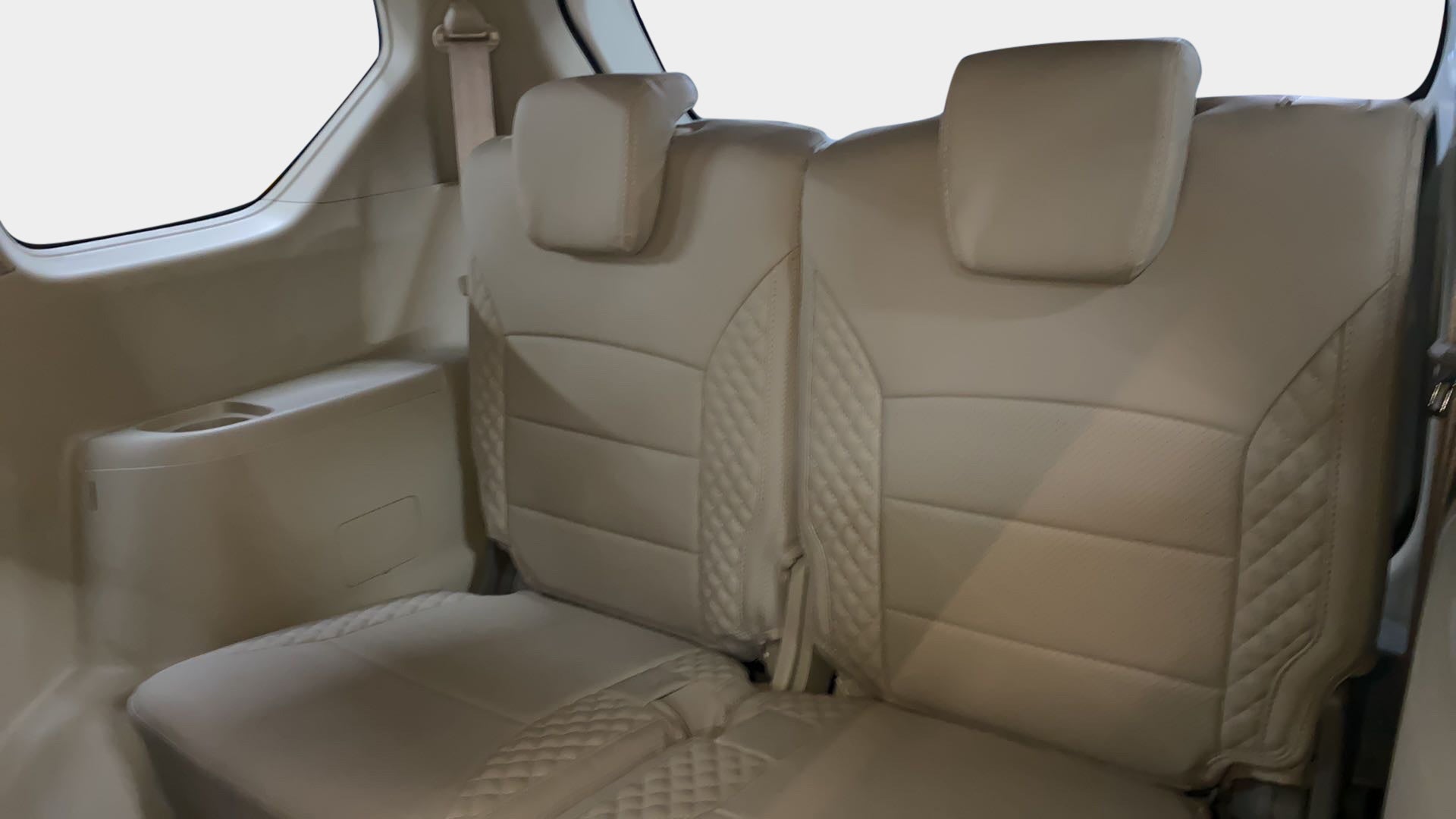 Rear seat view of a Maruti Suzuki Ertiga