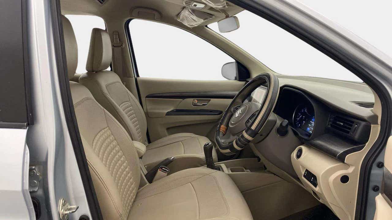 Interior dashboard view of a Maruti Suzuki Ertiga