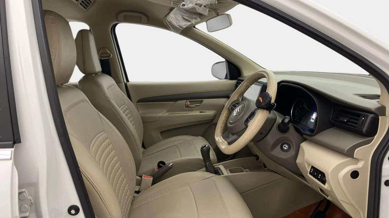Front interior view of a Maruti Suzuki Ertiga