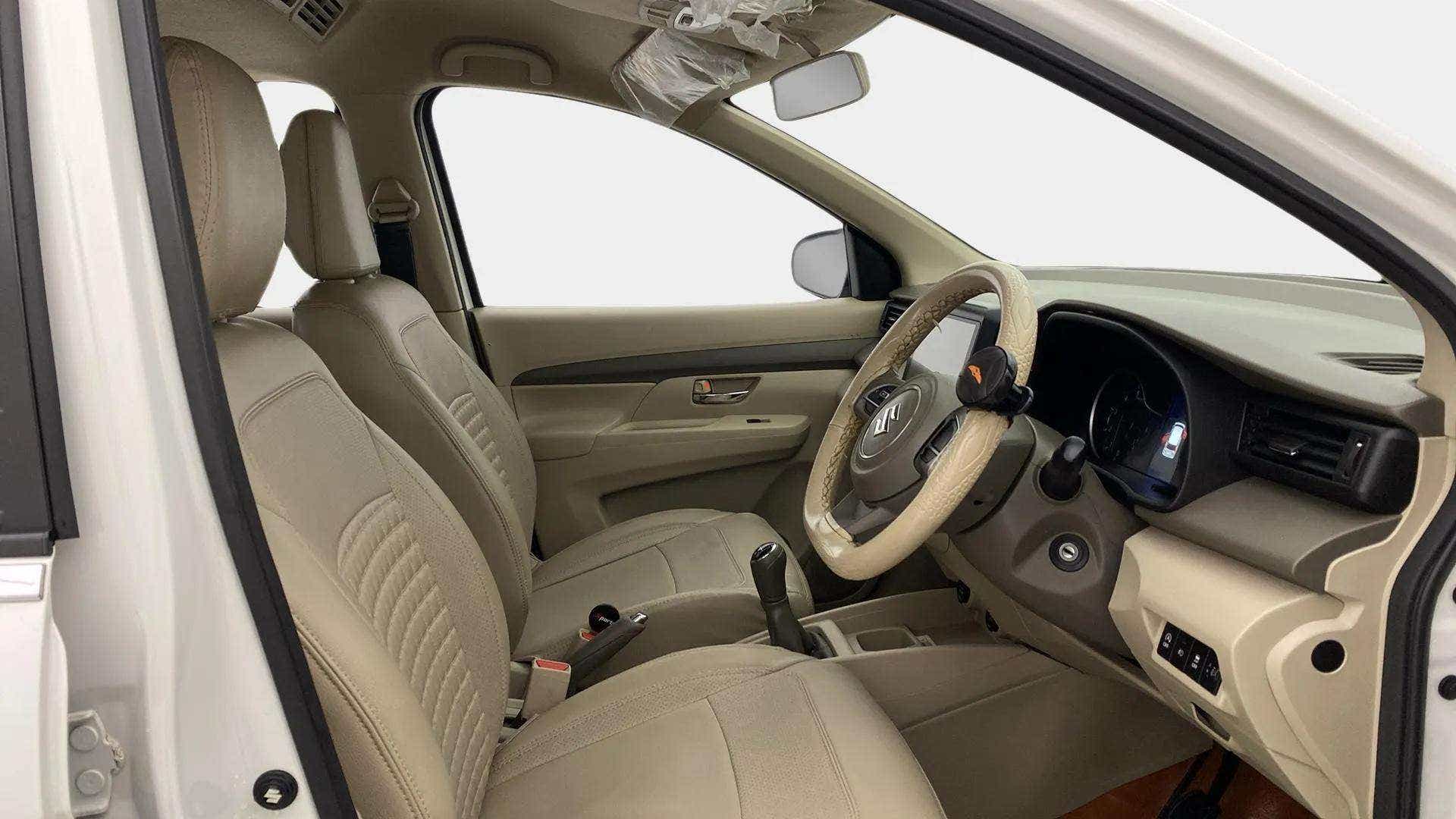 Front interior view of a Maruti Suzuki Ertiga