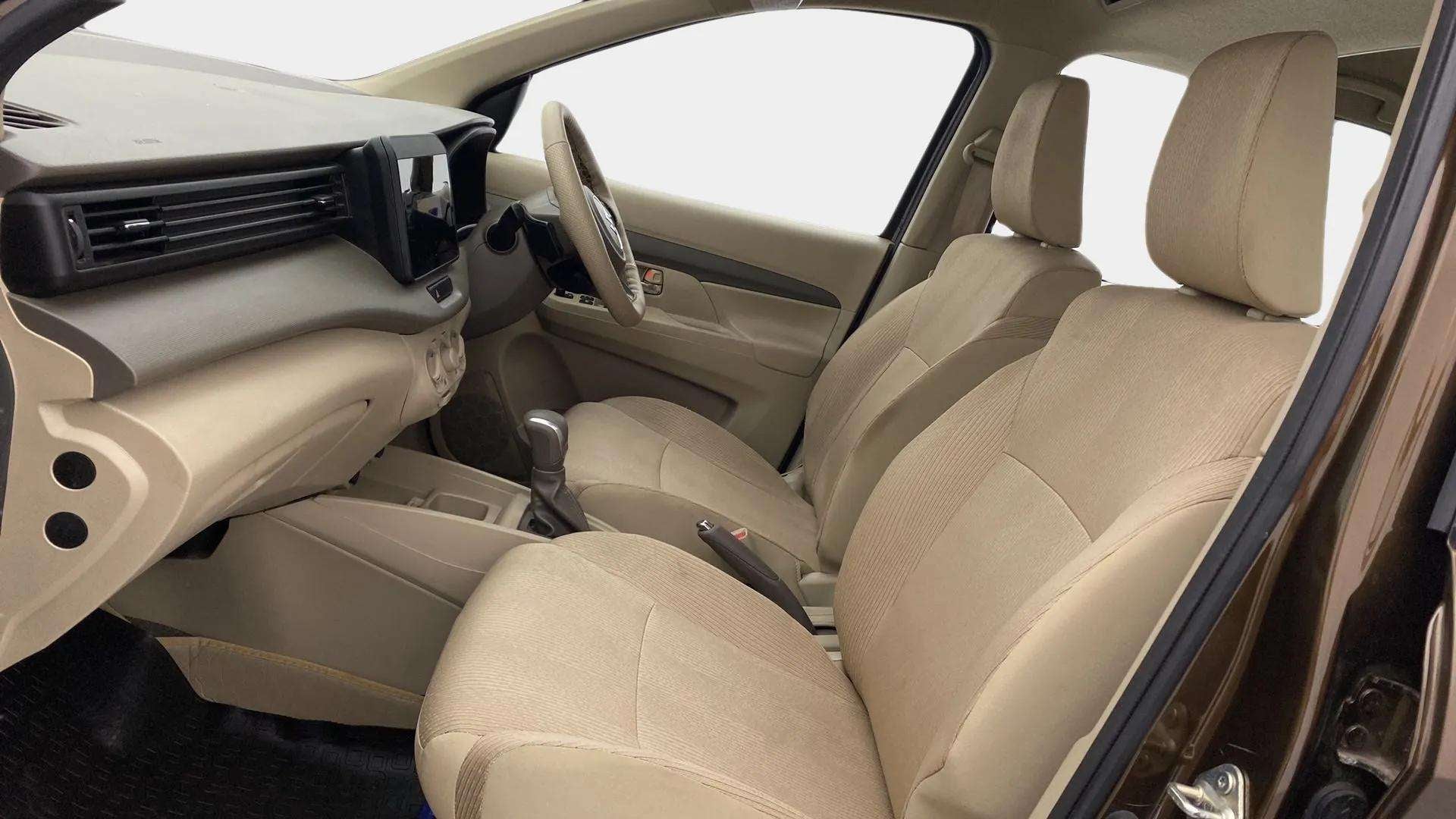 Front cabin interior of a Maruti Suzuki Ertiga