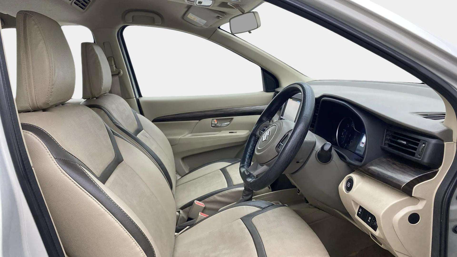 Front interior view of a Maruti Suzuki Ertiga