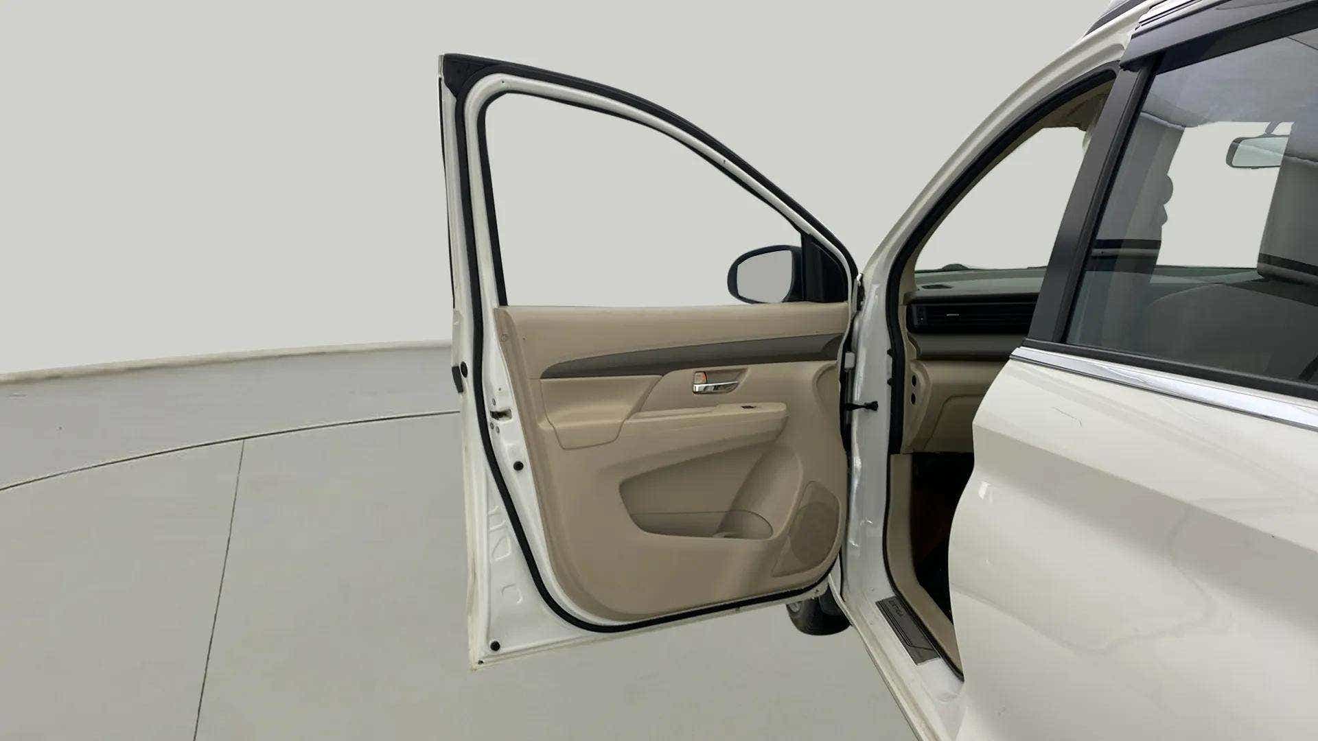 Front door open view of a Maruti Suzuki Ertiga