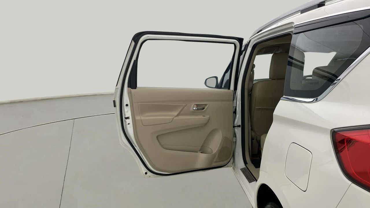 Rear door and interior view of a Maruti Suzuki Ertiga