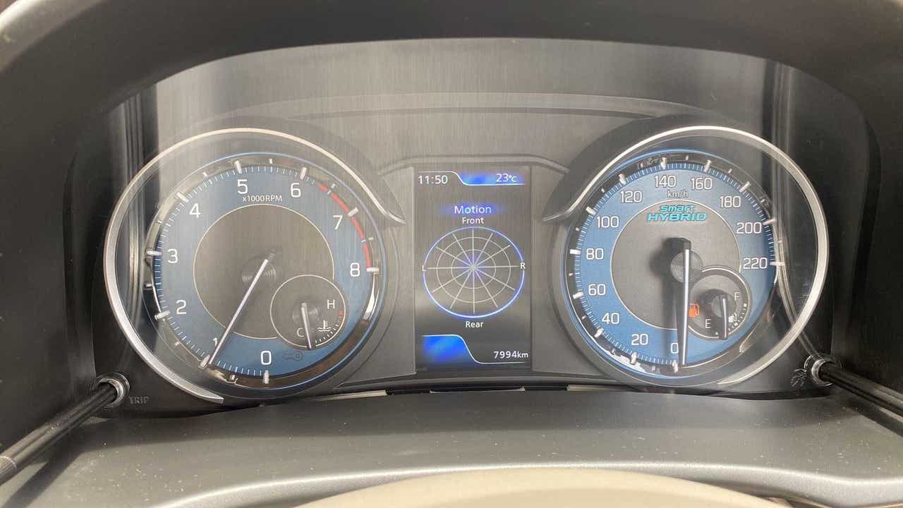 Instrument cluster of a Maruti Suzuki Ertiga