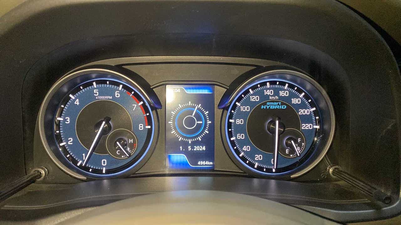 Instrument cluster view of a Maruti Suzuki Ertiga